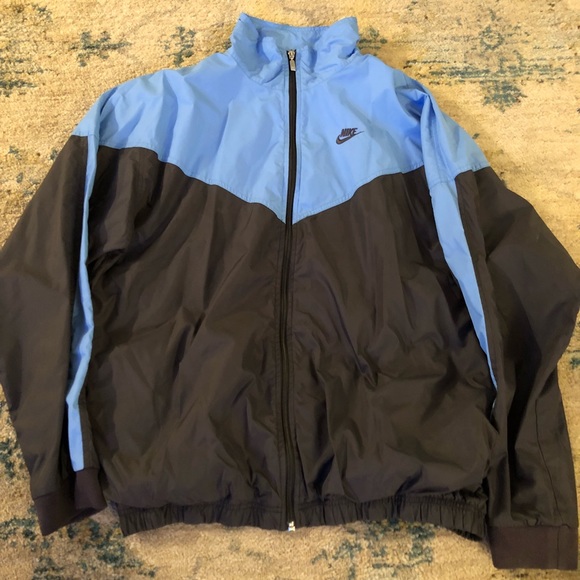 Nike Other - Nike Lined Navy Blue and Blue Windbreaker Large